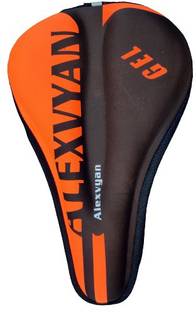 AlexVyan Orange & Black Cycle Soft Gel Saddle Cover (11*7.5 Inch) Cushion Pad City Cycle Bicycle Seat Cover, Saddle Cover Free Size