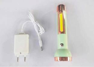 FENOZA JY SUPER 1703 1+2W Strong LED COB Light with 2 mode Action with 8hrs Continuous Working Power (1800mAh) Aluminium Reflector with Micro Halogeno Technology Runtime : 8hrs Torch 8 hrs Torch Emergency Light