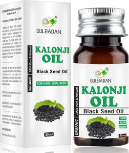GULBADAN Premium Cold Pressed Kalonji Black Seed Oil for Healthy Hairs and Skin Hair Oil