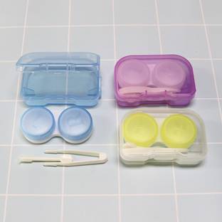 Gold Look travel mini lens case design multi color (1pc only) kit