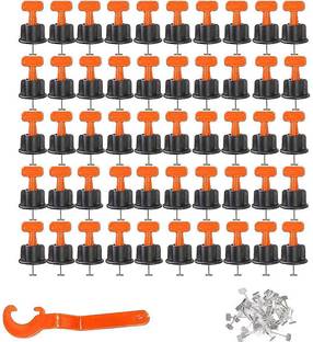 NIKTION 50 Pcs Tile Leveling System Kit, Reusable Ceramic Tile Leveler Lever Tool