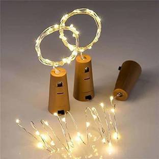 Sarvatr 20 LEDs 10 m Yellow Steady Bottle Rice Lights