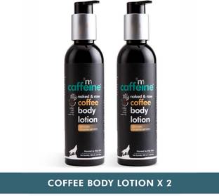 mCaffeine Coffee Body Lotion for D TAN, Light & Non-Greasy Moisturizer -Pack of 2