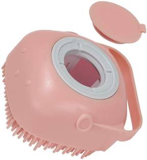 CHHELL Dog Bath Brush Body Scrubber Shampoo Dispenser Tick Remover For Shower Plain/ Bristle Brushes for  Dog