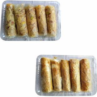 VEDANK Atreyapuram Special Dry Fruit Putharekulu 5pc, Jaggery Putharekulu 5pc Box