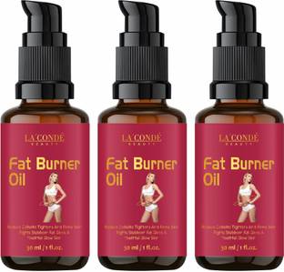 La'Conde Beauty Fat Burner Fat loss fat go slimming weight loss body fitness oil Shape Up Slimming Oil For Stomach, Hips & Thigh Combo pack of 3 bottles of 30 ml(90 ml)