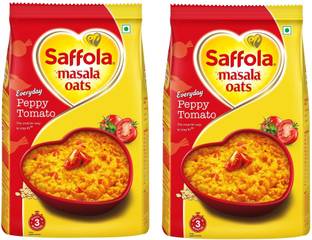 Saffola Masala oats Peppy Tomato 500 Gram Pack Of 2 Pouch