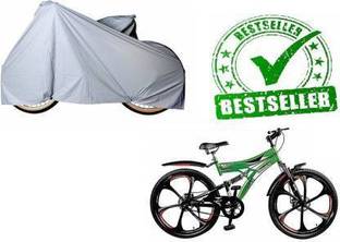 Auto Oprema Water Resistant Bicycle Cover for Sturdy Bicycle Mountain Free Size (Silver)-1 Bicycle Cover Free Size