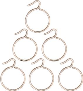Smart Shophar SHA8CR-SUPR-SL1.25-P6 (Pack Of 6) 1.25 Inches Supreme Curtain Ring, Hook