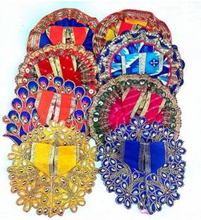 jaisakshi Laddu Gopal Specail Fancy Combo for Kanha ji Size 2 No Pack of 8 Dress