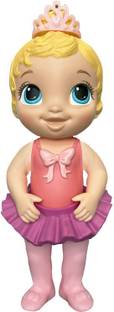 बेबी एलिव Sweet Ballerina Baby Doll, Pink, 10.5-Inch Ballet Doll with Tutu Skirt and Tiara, Blonde Hair Toy for Kids Ages 3 Years and Up
