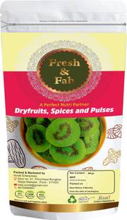Fresh & Fab 100% Natural and Fresh Dried Slice Kiwi | 400 gm - Pack of 1 Kiwi