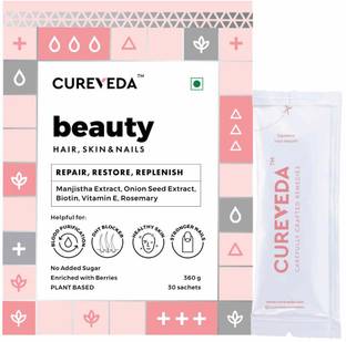 Cureveda Beauty Supplement for Healthy Skin,Strong Nails & Prevents Hair Fall(30 Sachets)