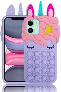 CASE CREATION Back Cover for iPhone 11 Unicorn Case for Girls Push Pop Bubble Fidget Toy Stress Relief Soft Silicone Cover