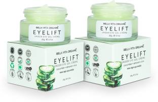 Bella vita organic Eyelift Under Eye Cream For Dark Circles, Puffy Eyes & Wrinkles, For Men & Women (20 gm x 2)
