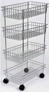 BAPUJI ENTERPRISE Stainless Steel Kitchen Trolley