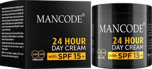 MANCODE 24 Hour Day Cream with SPF 15+ for Men, 100gm, Paraben and Sulfate Free