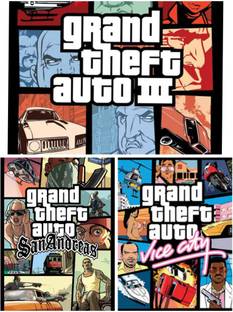 GTA San Andreas Pc Game Combo 3 in 1 (Offline only) (Complete Edition With All Dlcs)