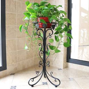 manzees Indoor Outdoor Wrought Iron Plant Stand, Tall Metal Iron Plant Stand, Flower Pot Stand, Flower Pot Stand, Plant Stand Plant Container Set