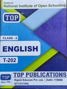 Top NIOS Class 10 English (English, Paperback, Top Publications)