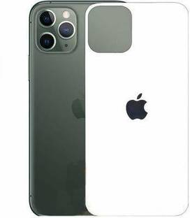 VOLMERE Back Tempered Glass for Apple iPhone 11 White Back Glossy Tempered Glass, With Apple Logo