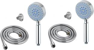 ANMEX 5 Gear Multi Adjustable Rain Spray Hand Shower with 1mtr SS Shower Tube and Wall Hook (Pack of 2...