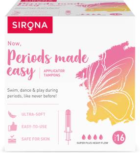 SIRONA Premium Applicator Tampons for Super Plus Heavy Flow Tampons