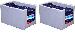 Crownsy Non Woven shirt organiser,Closet organiser, shirt stacker shirt stacker organizer for closet organiser - Exile (Set of 2)