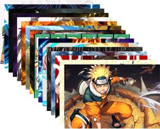 Pack of 16 Naruto Poster | Anime Poster | HD Photos for Wall decor (Size-A5) Photographic Paper