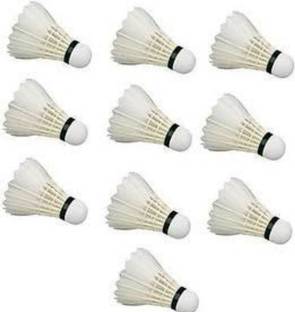 clark Feather white Gold shuttle cork pack of 10 Feather Shuttle  - Yellow