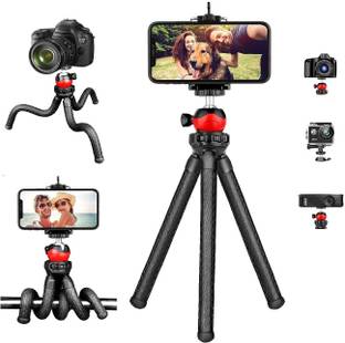 Ancestors Octopus Tripod 12" Inch Flexible Foldable Waterproof Extra Thick & Strong with Mobile Holder for All Smartphone, Action & DSLR Camera's Use of Photography, Video Recording Vloging YouTube ( SNAKE TRIPOD | CLIP ) Tripod