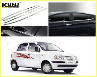 Kunj Autotech Stainless Steel Chrome Finish Window Lower Garnish for Hyundai Santro Xing Model 2003 onwards Chrome Hyundai Santro Xing Side Garnish