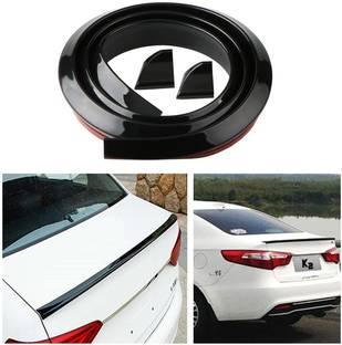 AutoBizarre Car Black Rear Spoiler Wing Lip Trunk Lip Dicky Skirt Universal for All Cars - 1.5 Meters x 35mm Car Spoiler