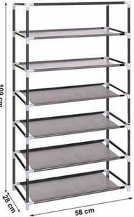 MEZIRE Long Shoe Rack PVC Collapsible Wardrobe