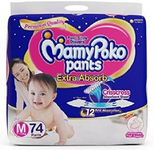 MamyPoko M 74 EXTRA ABSORB 12 HRS.PREMIUM QWALITY - M