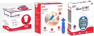 point of care 100strips + 100Lancets & Glucometer