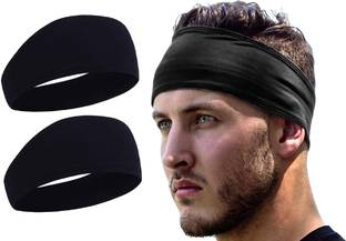 Bismaadh Sports Headband for Running, Soccer, Football or Long Hair - Wide, Quick Dry Running Headband - Workout Headband for Women and Men Head Band