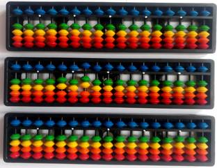 A A Mart Combo of 3 Abacus Math Learning Tool for Kids (17Rod)