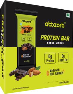 Abbzorb Nutrition Abbzorb Protein Bar Choco Almond 6 x 50g (with Real Almonds) Protein Bars
