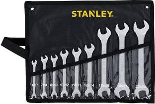 स्टेनली STMT23124 STANLEY STMT23124 Open End Spanner Set (9-Pieces) डबल साइडेड ओपन एंड रिंच