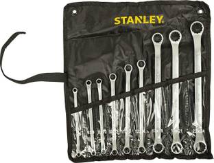 STANLEY STMT25147 STANLEY STMT25147 Offset Ring Spanner Set (9-Pieces) Double Sided Box End Wrench