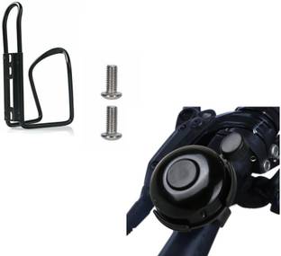 FASTPED Bicycle Water Bottle Alloy cage with Bicycle Motu Bell Adjustable (Combo) Bicycle Bottle Holder