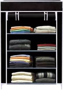 POOWEREST Carbon Steel Collapsible Wardrobe