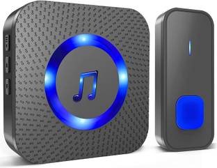 lokza Wireless Doorbell 1000ft Range with 55 Chimes, 5-Level Volume, LED Indicator Wireless Door Chime