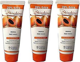 Skinshine Papaya 100% Soap Free Cleanser facewash (pack of 3) Face Wash