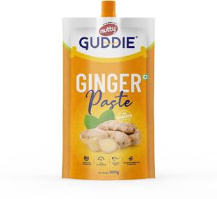 GUDDIE Ginger Paste Fresh, Naturally Processed Adrak Paste (Combo Pack of 3, 200g each)
