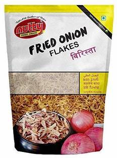 Nutty Fried Onion Flakes - 1 Kgs, Sunflower Oil Base, 100% Natural, Baristaa Vegetables