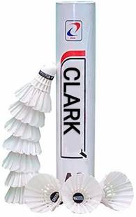clark CLK67 Feather white shuttle pack of 10 Feather Shuttle  - White