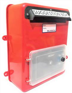 The Game Begins Wall Mounted Letter Box with Openable Door in Front Suggestion Box