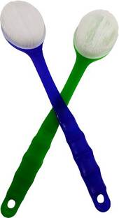 S Mark S mark Body Scrubbing Bathing hair Brush (Pack of 2)(Multicolor)